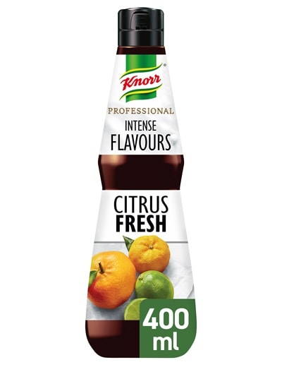 Knorr Intense Flavours Citrus Fresh 6 x 400ml - En afbalanceret kombination af citrusfrugters friskhed og sødme til retterne