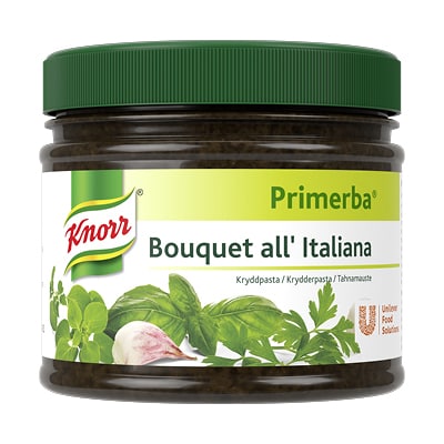 Knorr Bouquet all'italiana krydderpasta 340 g - Til brug i varme og kolde retter.