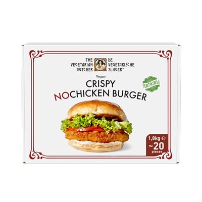 The Vegetarian Butcher Crispy NoChicken Burger, 1,8 kg  (~20x90g) - 
